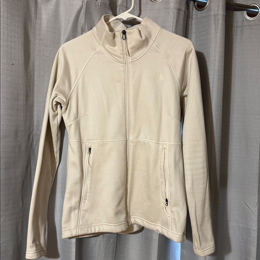 North Face Cream Full-Zip Jacket